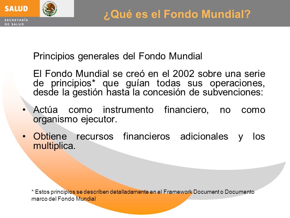 ¿Qué es el Fondo Mundial