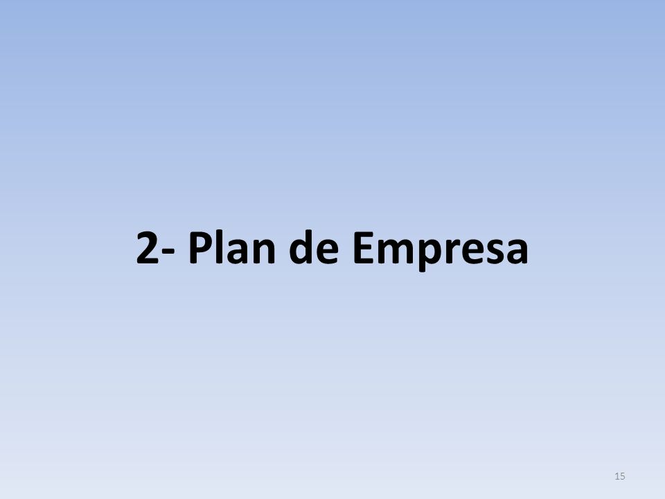 2- Plan de Empresa