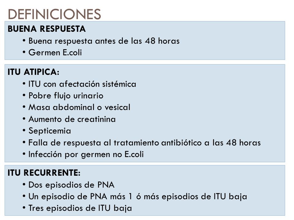 DEFINICIONES BUENA RESPUESTA Buena respuesta antes de las 48 horas