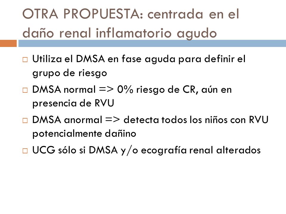 OTRA PROPUESTA: centrada en el daño renal inflamatorio agudo