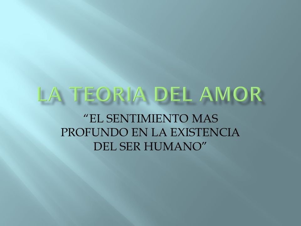 EL SENTIMIENTO MAS PROFUNDO EN LA EXISTENCIA DEL SER HUMANO