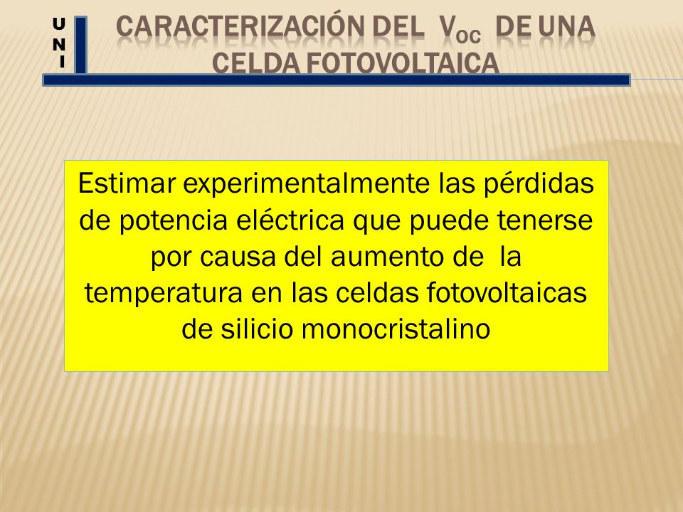Caracterización Del VOC De Una Celda Fotovoltaica
