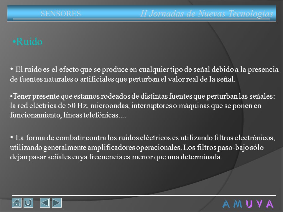 Ruido A M U V A II Jornadas de Nuevas Tecnologias