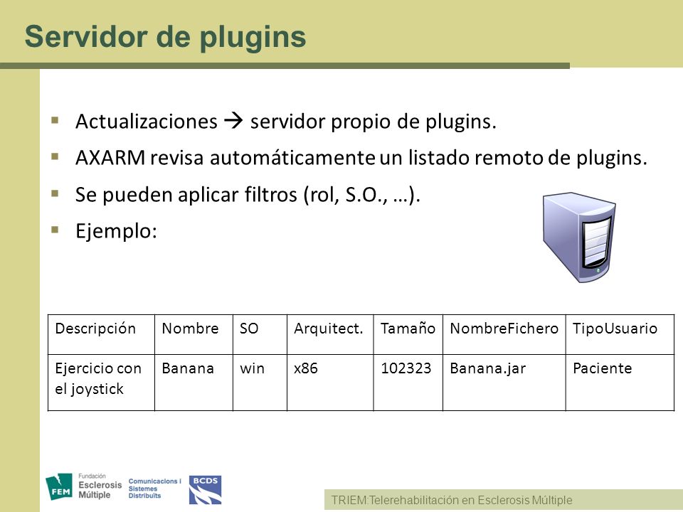 Servidor de plugins Actualizaciones  servidor propio de plugins.