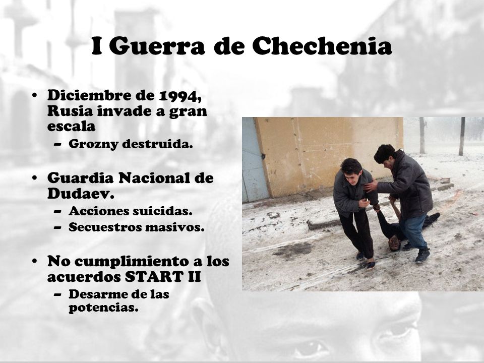 I Guerra de Chechenia Diciembre de 1994, Rusia invade a gran escala