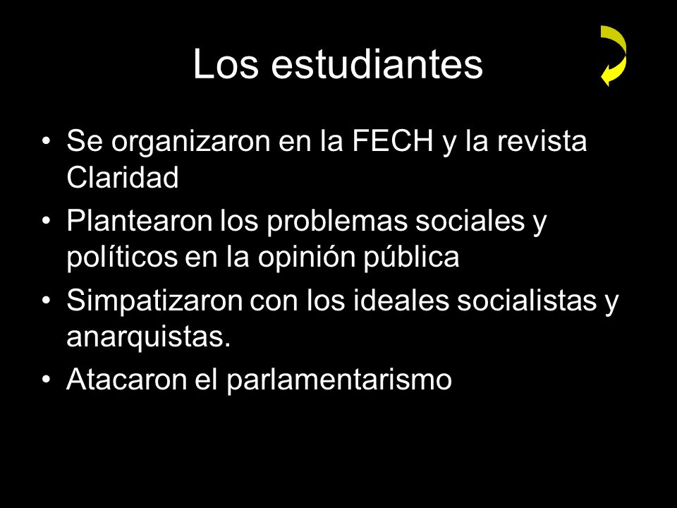 Los estudiantes Se organizaron en la FECH y la revista Claridad
