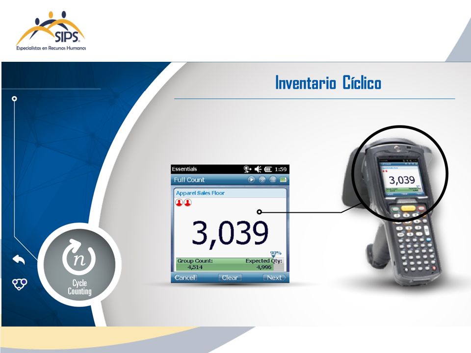 Inventario Cíclico Algunas de las características únicas de nuestra oferta de recuento de ciclos: