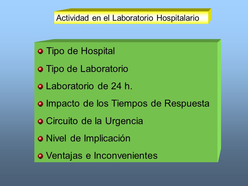 Tipo de Hospital Tipo de Laboratorio Laboratorio de 24 h.