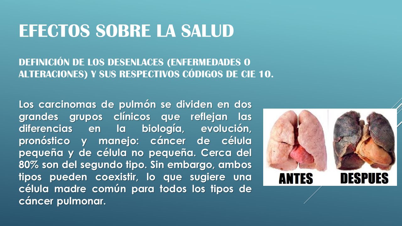 Efectos sobre la salud Definición De Los Desenlaces (Enfermedades O Alteraciones) Y Sus Respectivos Códigos De Cie 10.