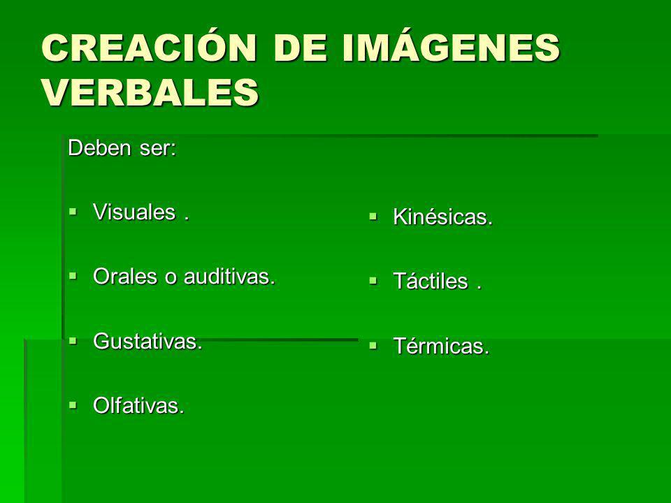 CREACIÓN DE IMÁGENES VERBALES