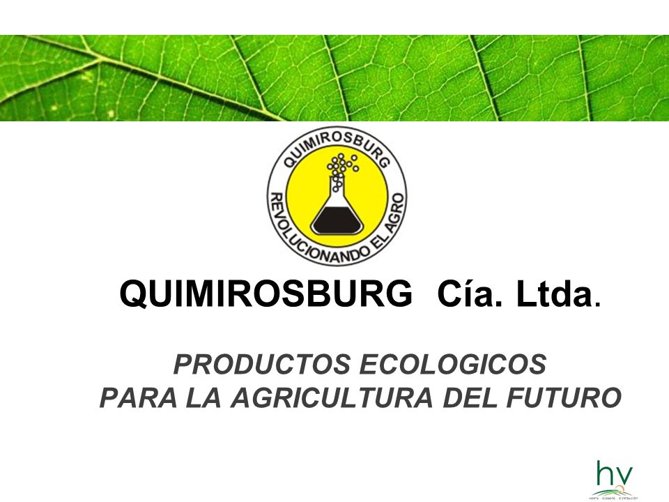 PRODUCTOS ECOLOGICOS PARA LA AGRICULTURA DEL FUTURO