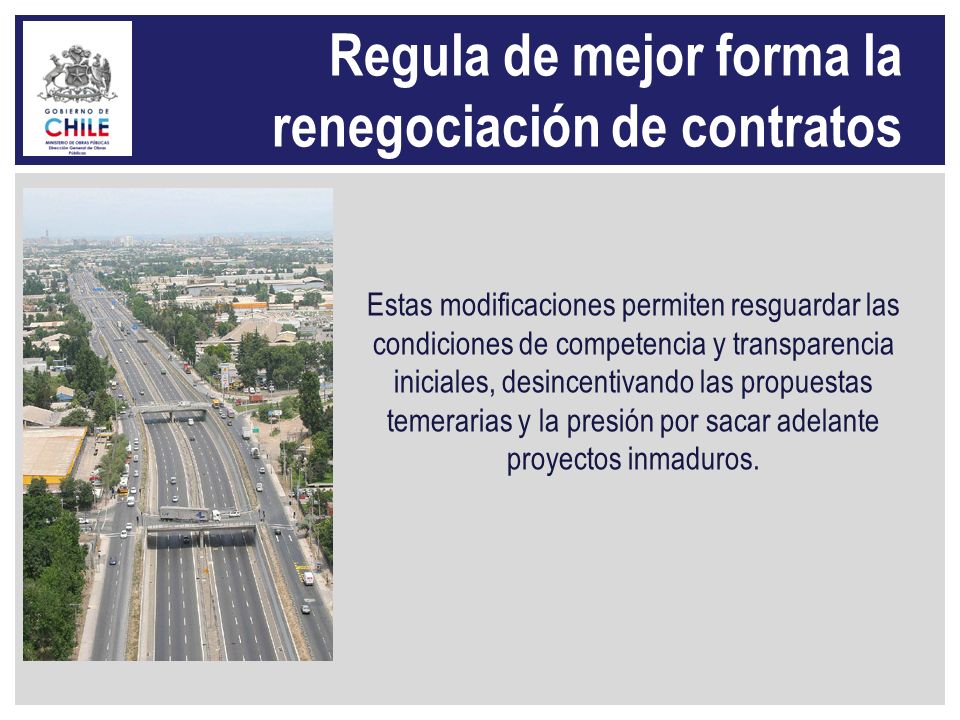 Regula de mejor forma la renegociación de contratos