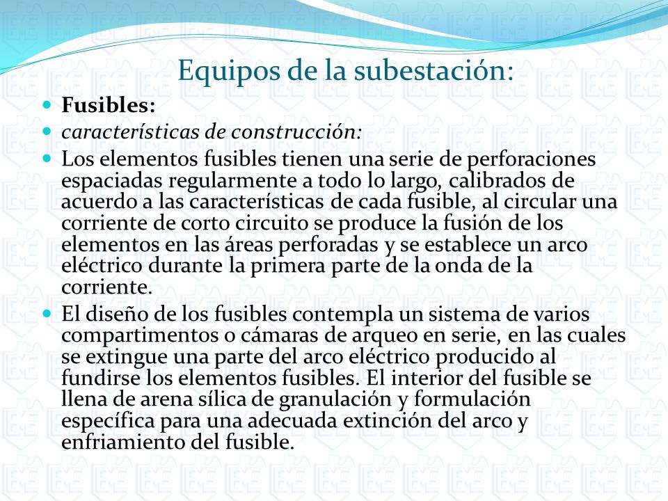 Equipos de la subestación: