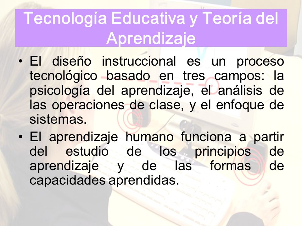 Tecnología Educativa y Teoría del Aprendizaje