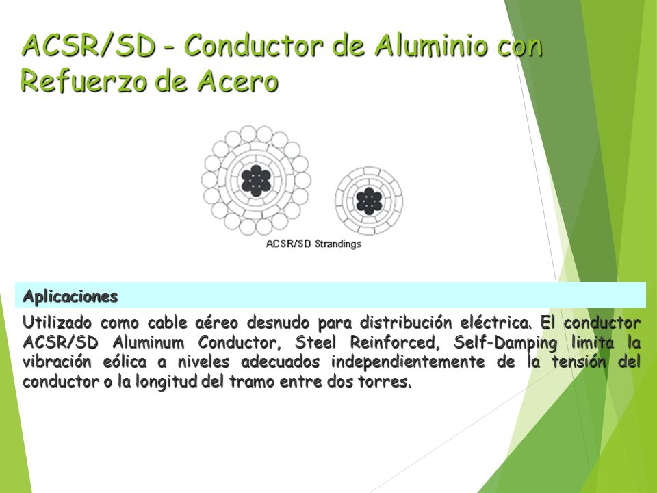 ACSR/SD - Conductor de Aluminio con Refuerzo de Acero