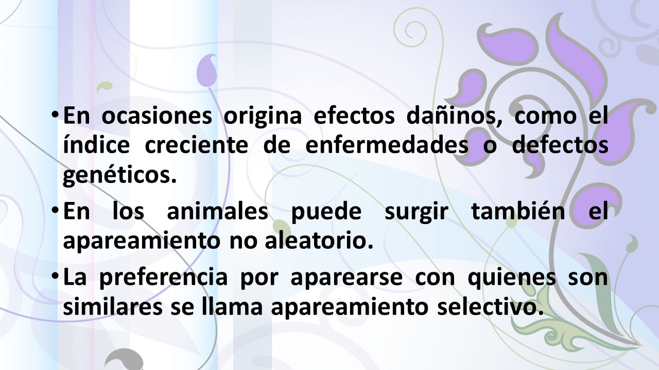 En ocasiones origina efectos dañinos, como el índice creciente de enfermedades o defectos genéticos.