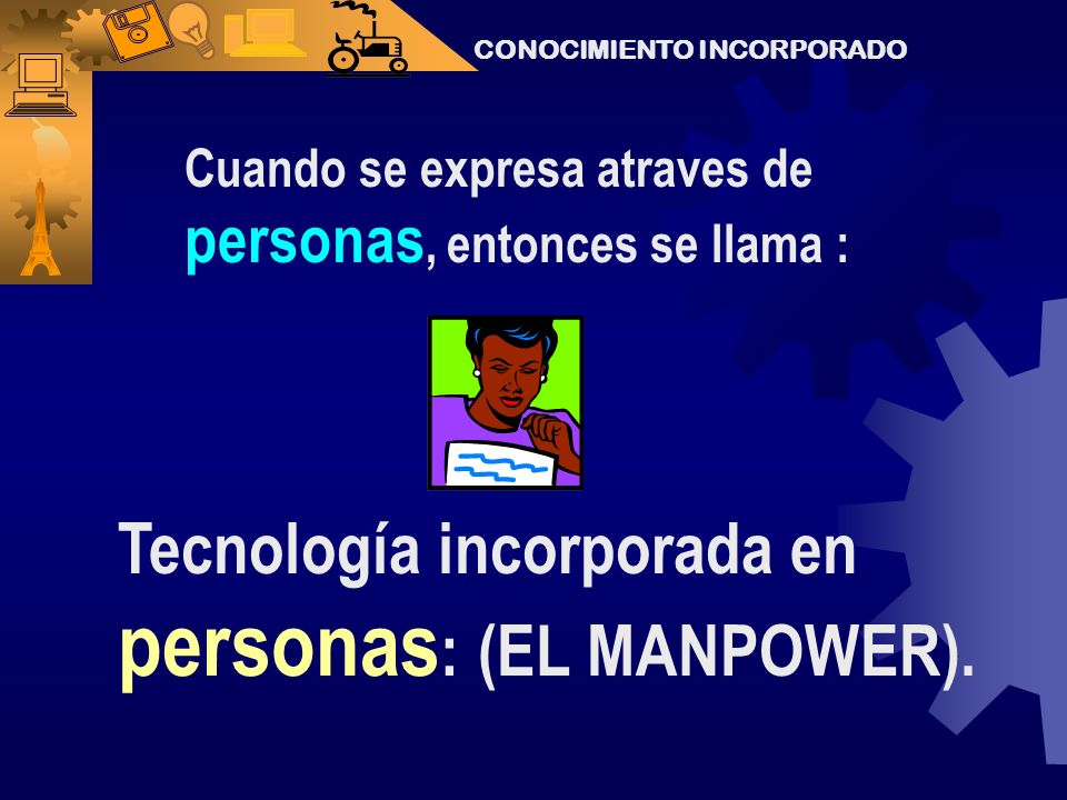 Tecnología incorporada en personas: (EL MANPOWER).