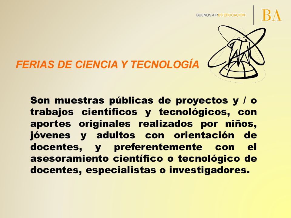 FERIAS DE CIENCIA Y TECNOLOGÍA
