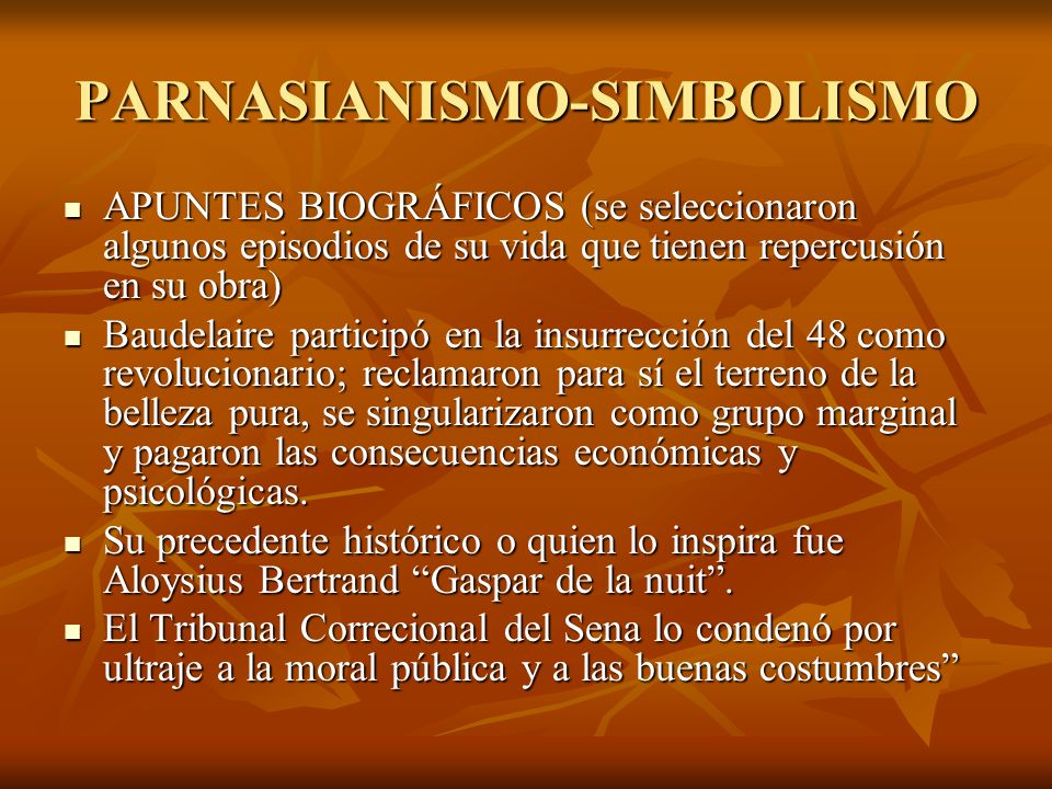 PARNASIANISMO-SIMBOLISMO