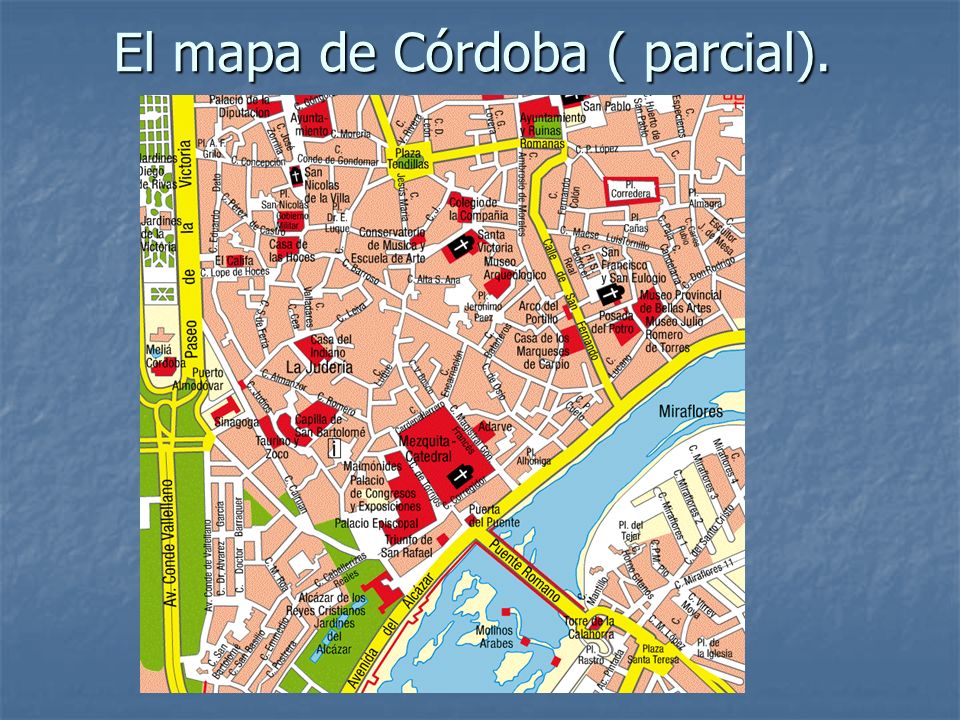 El mapa de Córdoba ( parcial).