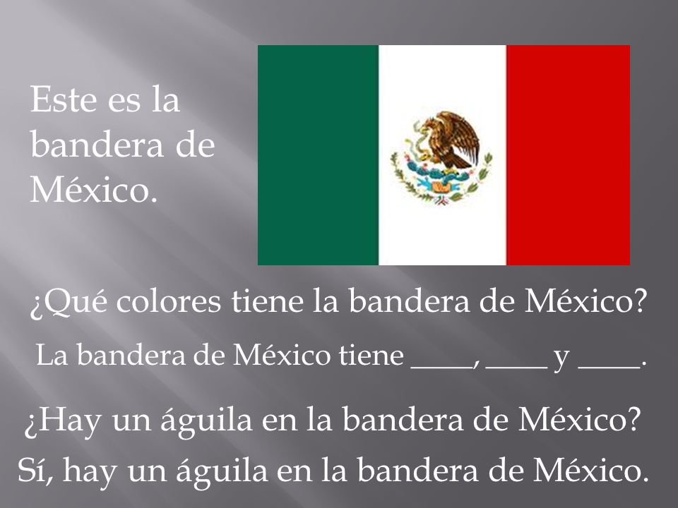 Este es la bandera de México.