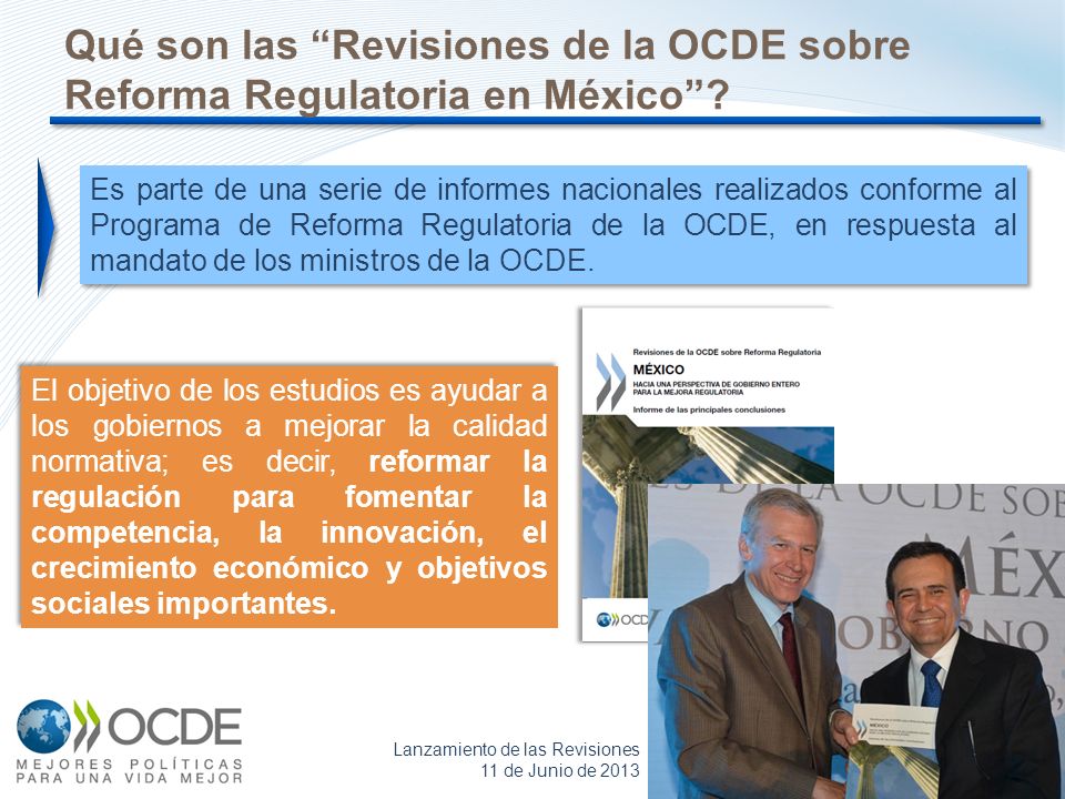 Qué son las Revisiones de la OCDE sobre Reforma Regulatoria en México