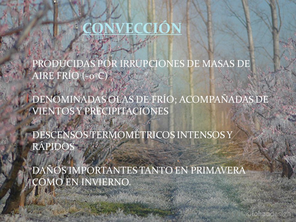 CONVECCIÓN PRODUCIDAS POR IRRUPCIONES DE MASAS DE AIRE FRÍO (-0ºC)