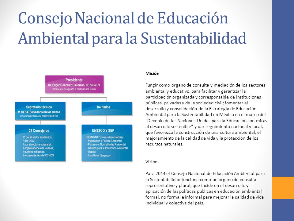 Consejo Nacional de Educación Ambiental para la Sustentabilidad