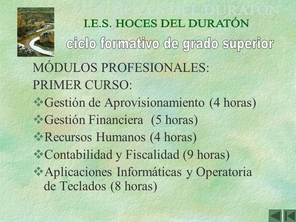 ciclo formativo de grado superior