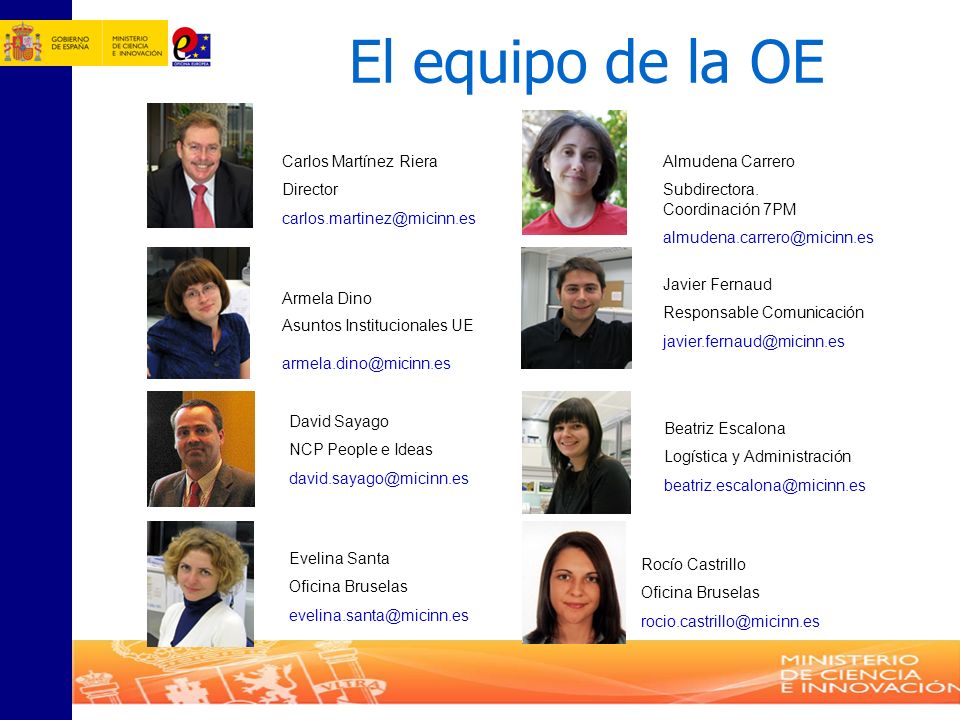 El equipo de la OE Carlos Martínez Riera Director