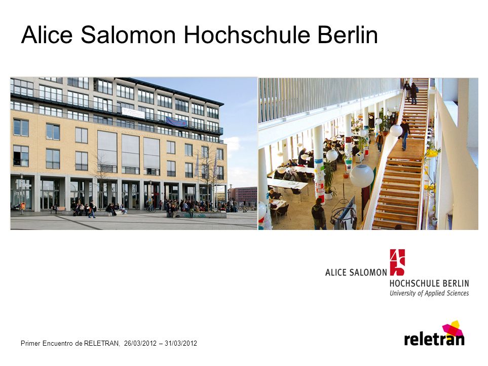 RELETRAN Alice Salomon Hochschule & ITTS Berlin - ppt descargar