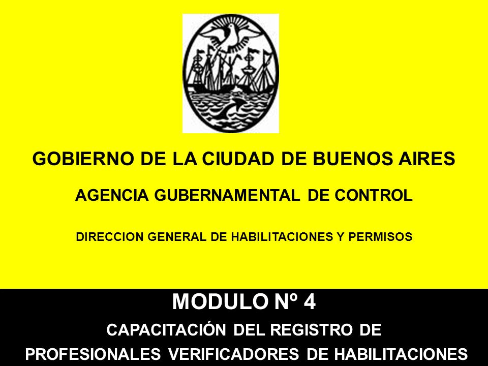 MODULO Nº 4 GOBIERNO DE LA CIUDAD DE BUENOS AIRES