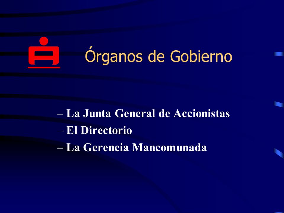 Órganos de Gobierno La Junta General de Accionistas El Directorio