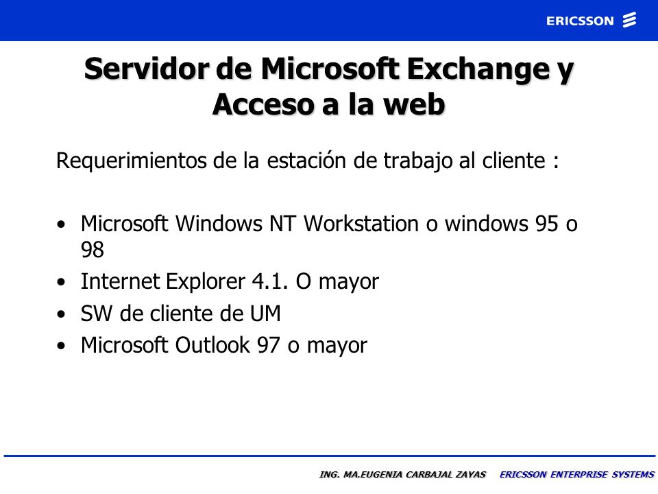 Servidor de Microsoft Exchange y Acceso a la web