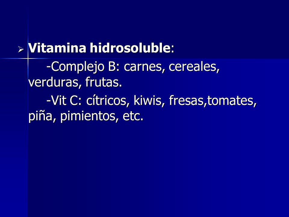 Vitamina hidrosoluble: