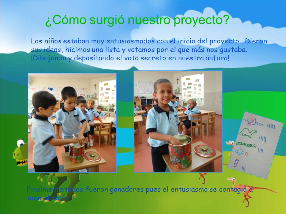 Los niños estaban muy entusiasmados con el inicio del proyecto