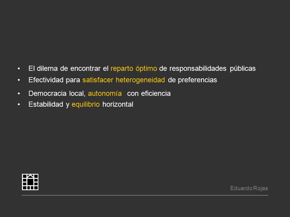 El dilema de encontrar el reparto óptimo de responsabilidades públicas