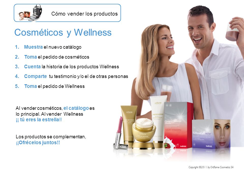 Cosméticos y Wellness Cómo vender los productos