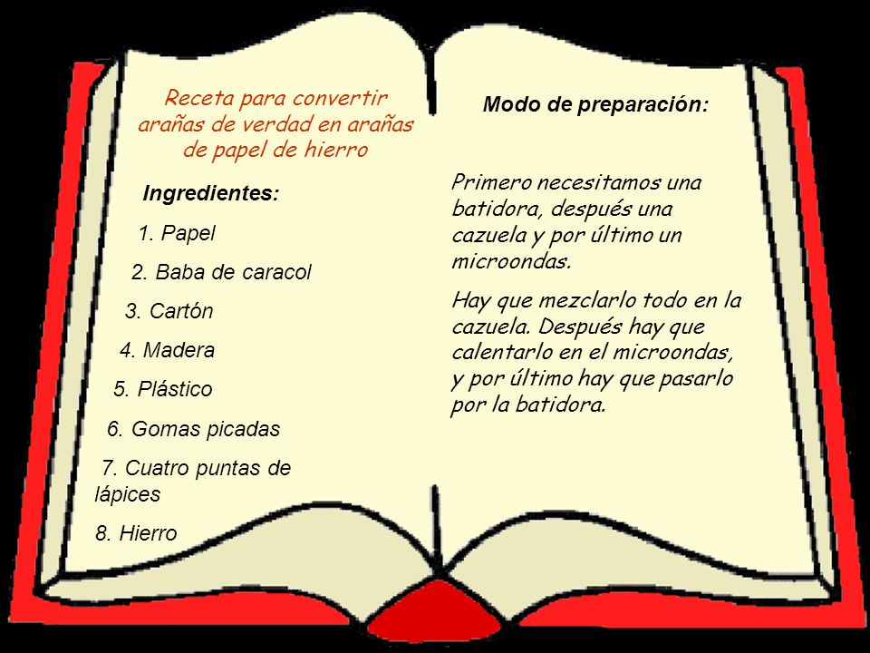 Receta para convertir arañas de verdad en arañas de papel de hierro