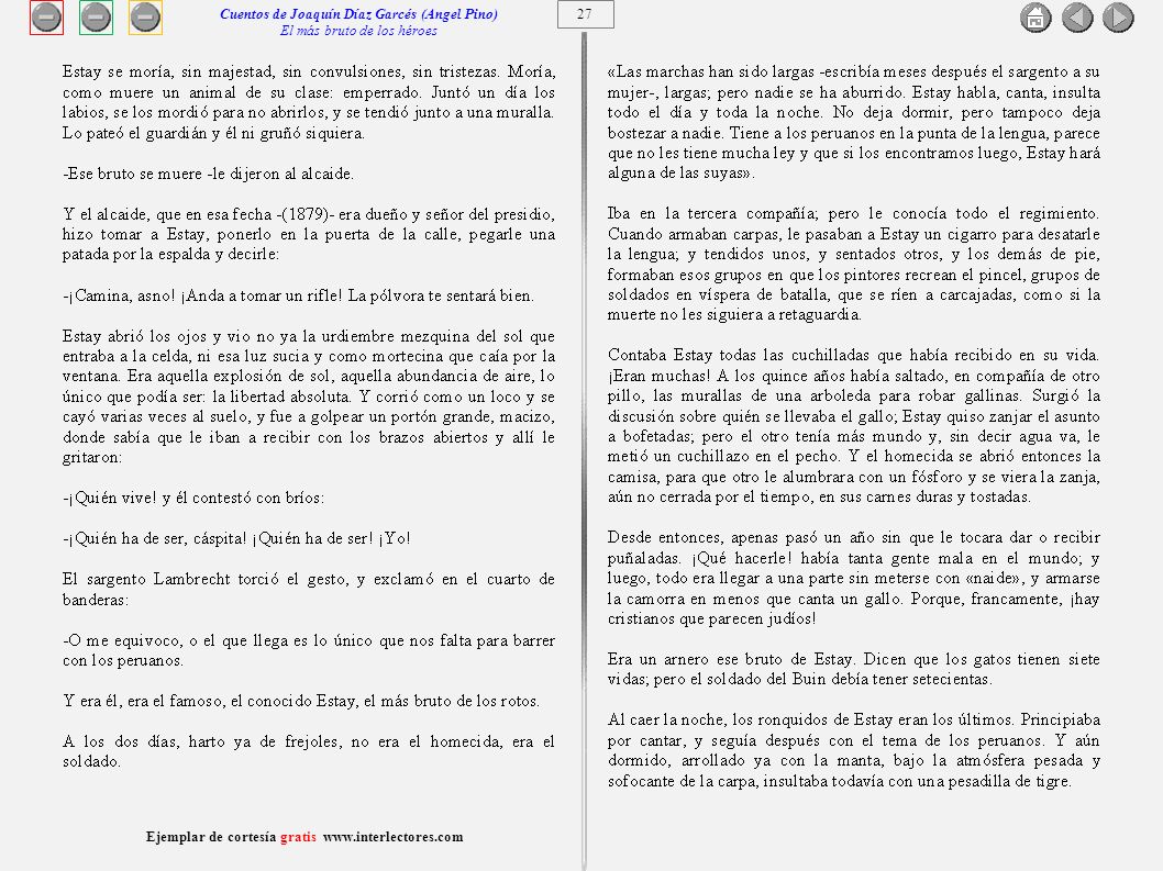 Cuentos de Joaquín Díaz Garcés (Angel Pino) El más bruto de los héroes