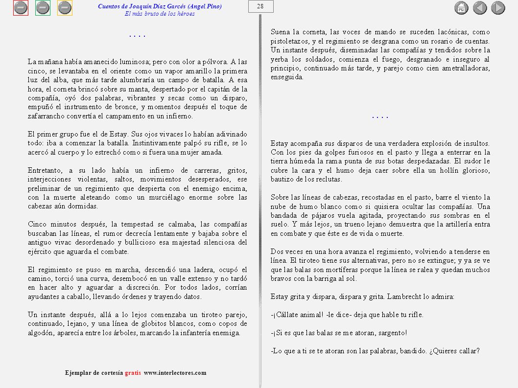 Cuentos de Joaquín Díaz Garcés (Angel Pino) El más bruto de los héroes