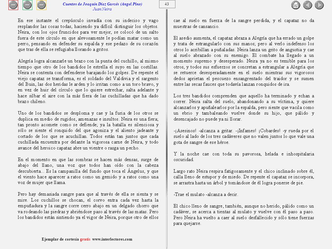 Cuentos de Joaquín Díaz Garcés (Angel Pino) Juan Neira 43