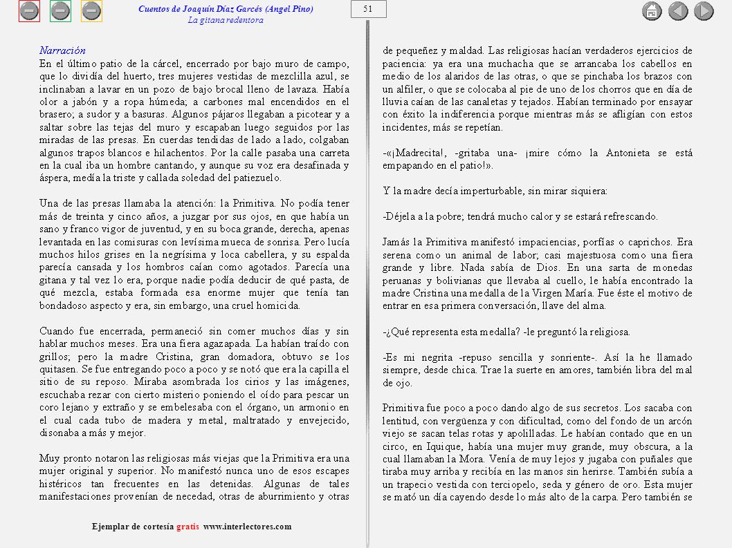Cuentos de Joaquín Díaz Garcés (Angel Pino) La gitana redentora 51