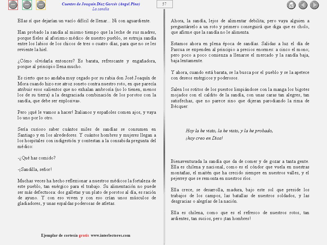 Cuentos de Joaquín Díaz Garcés (Angel Pino) La sandía 57