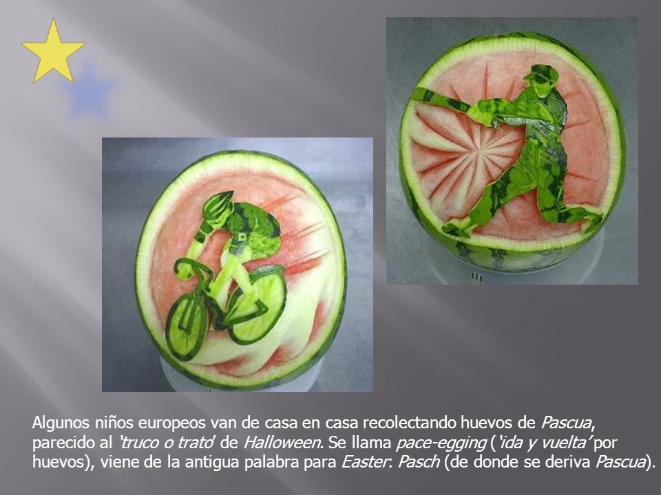 Algunos niños europeos van de casa en casa recolectando huevos de Pascua, parecido al ‘truco o trato’ de Halloween.