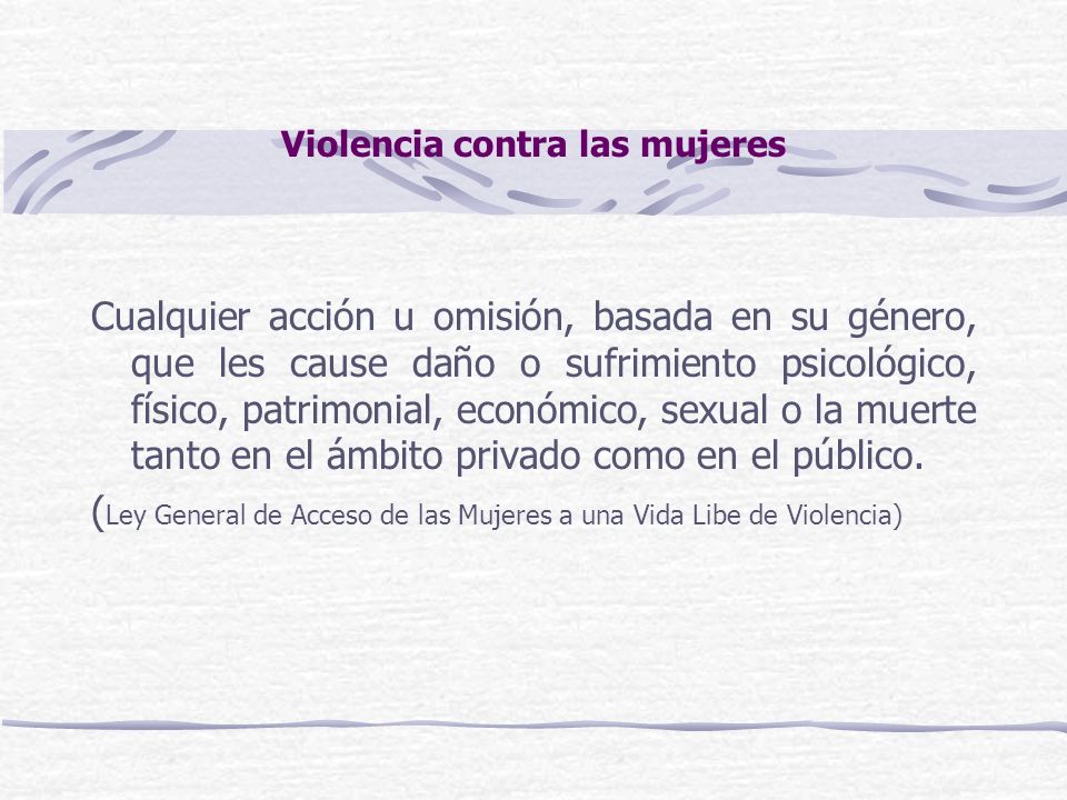 Violencia contra las mujeres