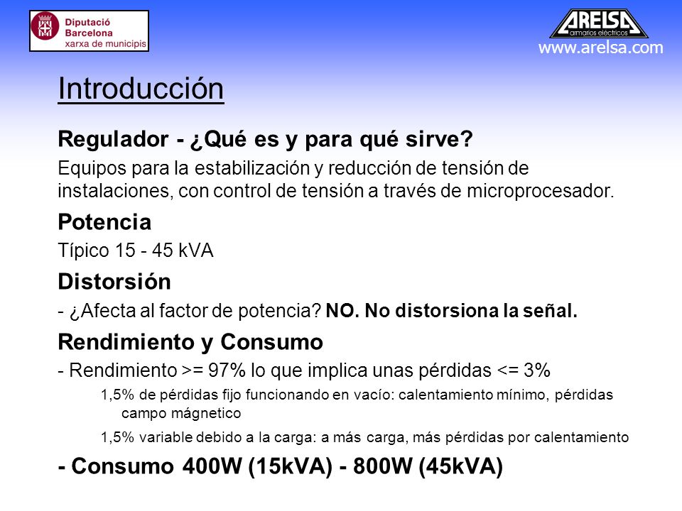 Introducción Regulador - ¿Qué es y para qué sirve Potencia Distorsión
