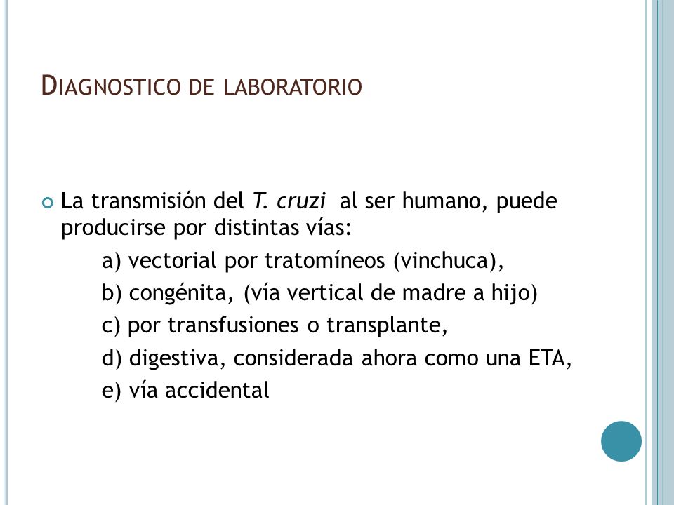 Diagnostico de laboratorio