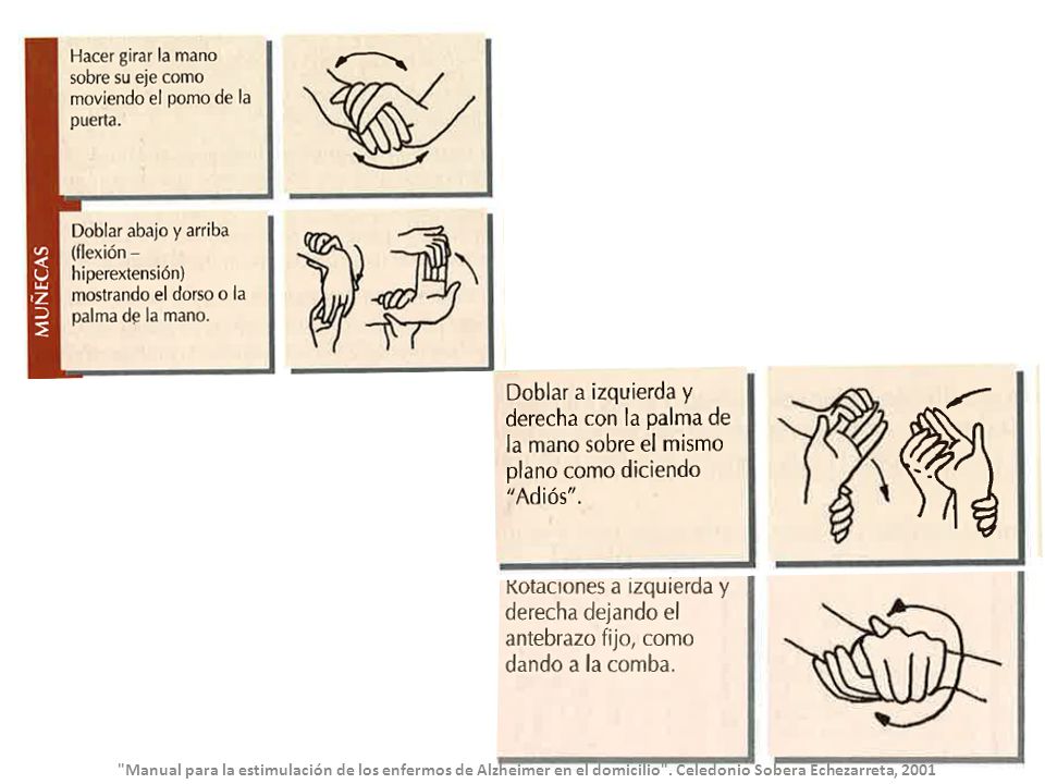 Manual para la estimulación de los enfermos de Alzheimer en el domicilio .