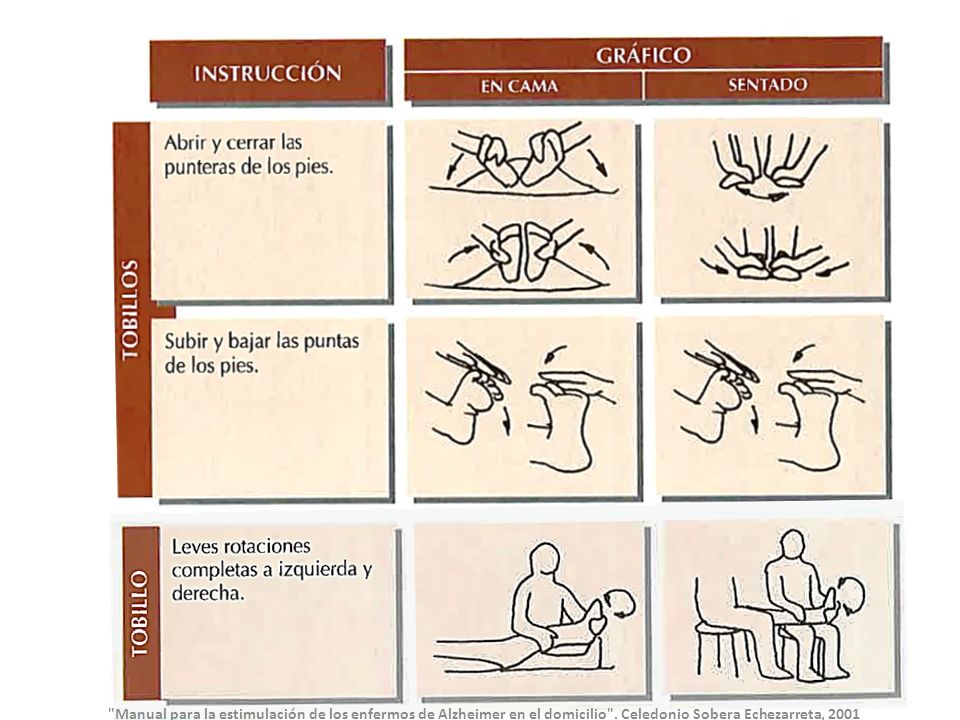 Manual para la estimulación de los enfermos de Alzheimer en el domicilio .